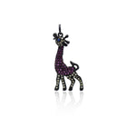 Exquisite Giraffe Zircon Pendant-Animal Pendant    28x14mm