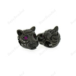 Tiger Bead Animal Spacer Charm Bracelet Making Supplies 12x11mm - BestBeaded