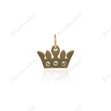 Stainless Steel King Crown Pendant Jewelry Supplies 12x8mm - BestBeaded