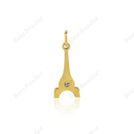 Stainless Steels Paris Eiffel Tower Pendant 8x17mm - BestBeaded