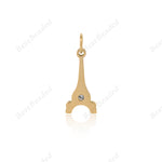 Stainless Steels Paris Eiffel Tower Pendant 8x17mm - BestBeaded