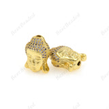 Buddha Beads,CZ/Crystal Lucky Jewelry, Religion Bracelet Making Supplies 12x15mm - BestBeaded