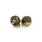 Skull Head Beads Antique Skull Spacer Beads 8x12mm - BestBeaded