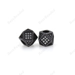 Cube Bead,Metal Square Spacer Beads,Bracelet Charms,DIY Jewelry Findings 7x7mm - BestBeaded