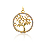 Tree of Life Charm,Family Tree Pendant,Bracelet Charms,DIY Jewelry Findings 19mm - BestBeaded