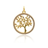 Tree of Life Charm,Family Tree Pendant,Bracelet Charms,DIY Jewelry Findings 19mm - BestBeaded