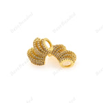 Curved Tube Spacer Beads,Twist Beads,DIY Bracelet/Necklace Charms,Jewelry Making Findings 17x11mm - BestBeaded