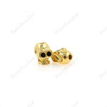 Tiny Skull Head Beads,Mini Skeleton Loose Spacer Beads for Original Jewelry Making 4x6mm - BestBeaded