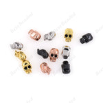 Tiny Skull Head Beads,Mini Skeleton Loose Spacer Beads for Original Jewelry Making 4x6mm - BestBeaded