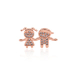 Gold Filled Kids Charm,Boy Charm,Girl Charm,Kids Pendant,Wholesale Charms for Jewelry Making    25x14mm