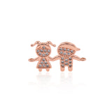 Gold Filled Kids Charm,Boy Charm,Girl Charm,Kids Pendant,Wholesale Charms for Jewelry Making    25x14mm