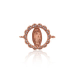 Virgin Mary Connector,Brass Bead Link,Bracelet Charm for Jewelry Making 21x16mm - BestBeaded
