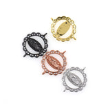 Virgin Mary Connector,Micro Pave CZ Stone Brass Bead Link,Bracelet Charm for Jewelry Making   21x16mm