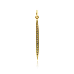 Exquisite Rhinestone Strip Pendant-DIY Jewelry Accessories   2x30mm