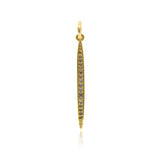 Exquisite Rhinestone Strip Pendant-DIY Jewelry Accessories   2x30mm