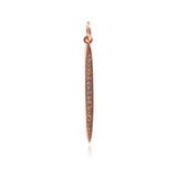 Exquisite Rhinestone Strip Pendant-DIY Jewelry Accessories   2x30mm