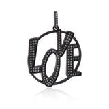 Openwork Love Pendant Spacer Beads DIY Jewelry Making 28x31mm - BestBeaded