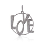 Openwork Love Pendant Spacer Beads DIY Jewelry Making 28x31mm - BestBeaded