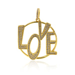 Openwork Love Pendant Spacer Beads DIY Jewelry Making 28x31mm - BestBeaded