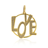Openwork Love Pendant Spacer Beads DIY Jewelry Making 28x31mm - BestBeaded