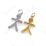 Boy Pendant Bracelet/Necklace Spacer Bead 11x19mm - BestBeaded