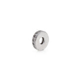 Disc Micro-Pavé Spacer Beads-Suitable For Bracelet Accessories
