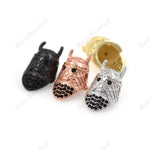 Warrior Helmet Spacer Beads Gemstone Bracelet Charms 11x20mm - BestBeaded