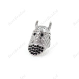 Warrior Helmet Spacer Beads Gemstone Bracelet Charms 11x20mm - BestBeaded