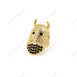 Warrior Helmet Spacer Beads Gemstone Bracelet Charms 11x20mm - BestBeaded