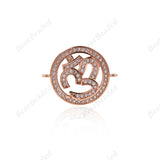 OM Yoga Connector Charm,Necklace Pendant,DIY Bracelet Jewelry Findings 22x17mm - BestBeaded