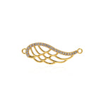 Angel Wings Charm,Wing Connector DIY Jewelry Findings 28x9mm - BestBeaded