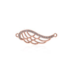 Angel Wings Charm,Wing Connector DIY Jewelry Findings 28x9mm - BestBeaded
