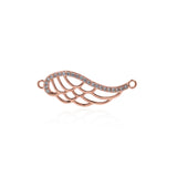 Angel Wings Charm,Wing Connector DIY Jewelry Findings 28x9mm - BestBeaded