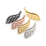 Angel Wings Charm,Wing Connector DIY Jewelry Findings 28x9mm - BestBeaded
