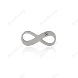 Stainless Steel Infinity Bracelet/Necklace Pendant 20x9mm - BestBeaded