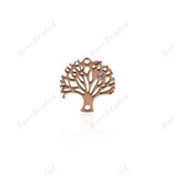 Stainless Steel Tree of Life Pendant Accessory 14x15mm - BestBeaded