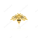 Bee Inspired Charm,Insect Bracelet Necklace Connector Link,DIY Handmade Findings 20x13mm - BestBeaded