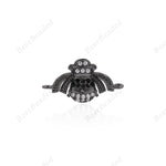 Bee Wasp Connector,Insect Charm,Bracelet Links,Plated Brass Beads,DIY Jewelry Supplies 22x12mm - BestBeaded