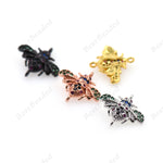 Bee Housefly Firefly Inspired Insect Pendant Jewelry Findings 16x17mm - BestBeaded