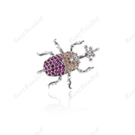 Beetle Pendant Charm Connector/Link Spacer Beads 25x20mm - BestBeaded