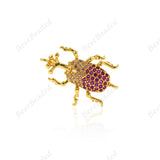 Beetle Pendant Charm Connector/Link Spacer Beads 25x20mm - BestBeaded