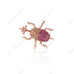 Beetle Pendant Charm Connector/Link Spacer Beads 25x20mm - BestBeaded