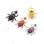 Beetle Pendant Charm Connector/Link Spacer Beads 25x20mm - BestBeaded