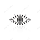 Evil Eye Connector Jewelry Spacer Links 26x13mm - BestBeaded