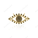 Evil Eye Connector Jewelry Spacer Links 26x13mm - BestBeaded