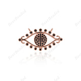Evil Eye Connector Jewelry Spacer Links 26x13mm - BestBeaded
