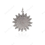 Shiny Sun Pendant Sun Necklace Charms Jewelry Accessories 26mm - BestBeaded