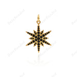 Star Pendant North Star Charms Necklace Jewelry Findings 17x22mm - BestBeaded