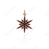 Star Pendant North Star Charms Necklace Jewelry Findings 17x22mm - BestBeaded