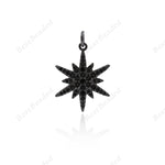 Star Pendant North Star Charms Necklace Jewelry Findings 17x22mm - BestBeaded